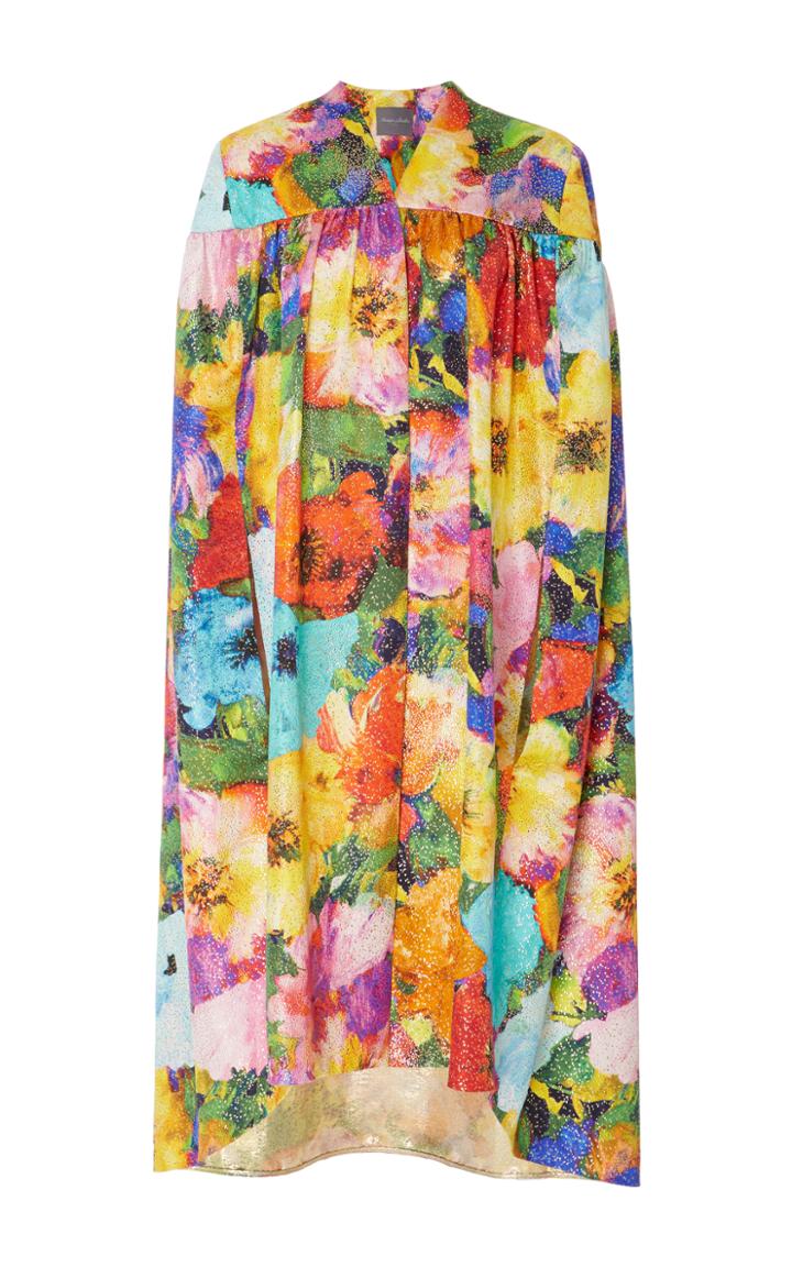 Monique Lhuillier Printed Cape