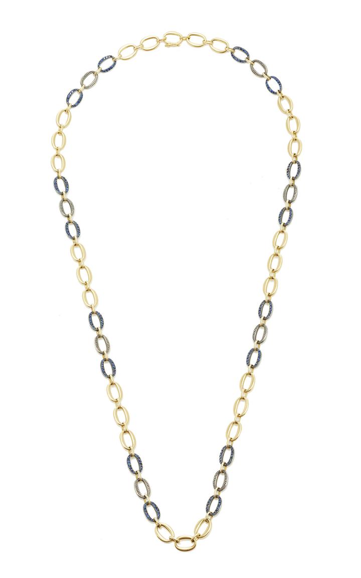 Sylva & Cie Gold And Silver Sapphire 30 Chain Necklace