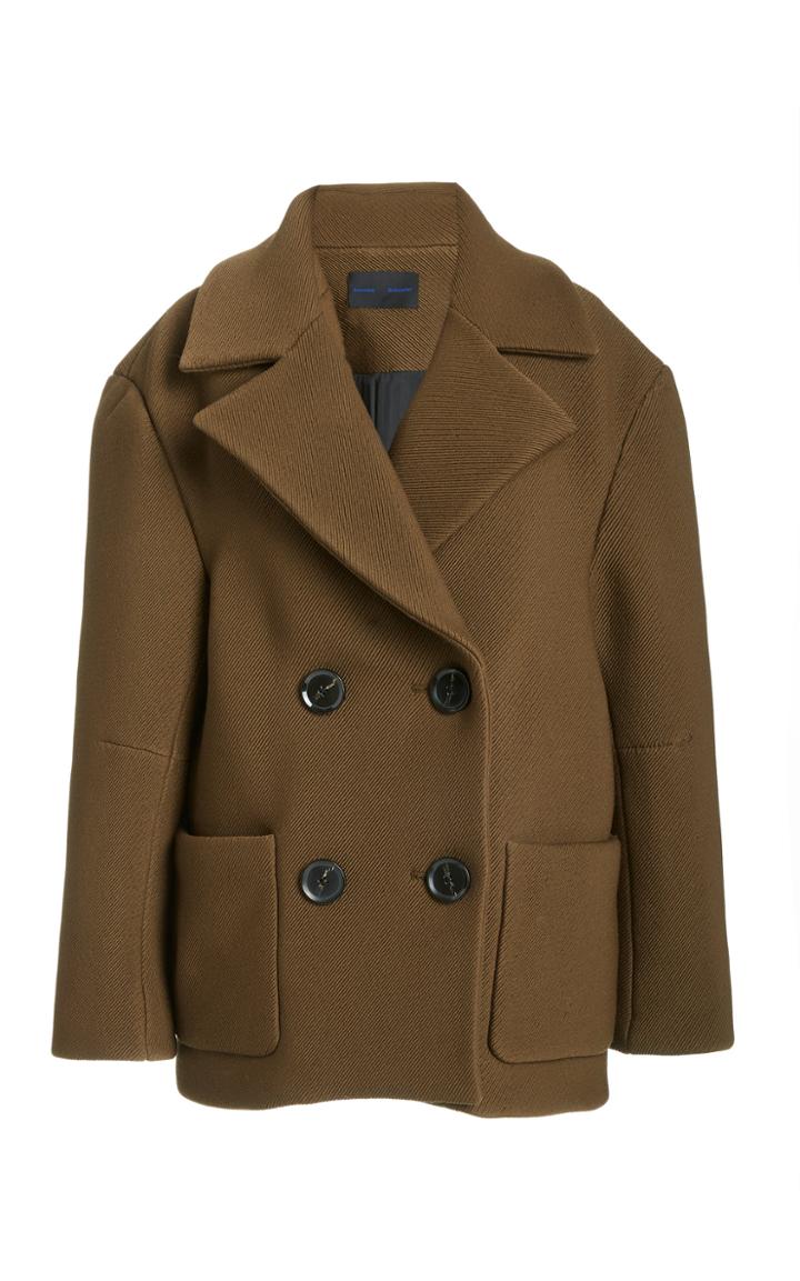 Moda Operandi Proenza Schouler Twill Double-breasted Coat
