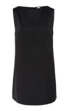 Adam Lippes Sleeveless Boatneck Satin Tunic