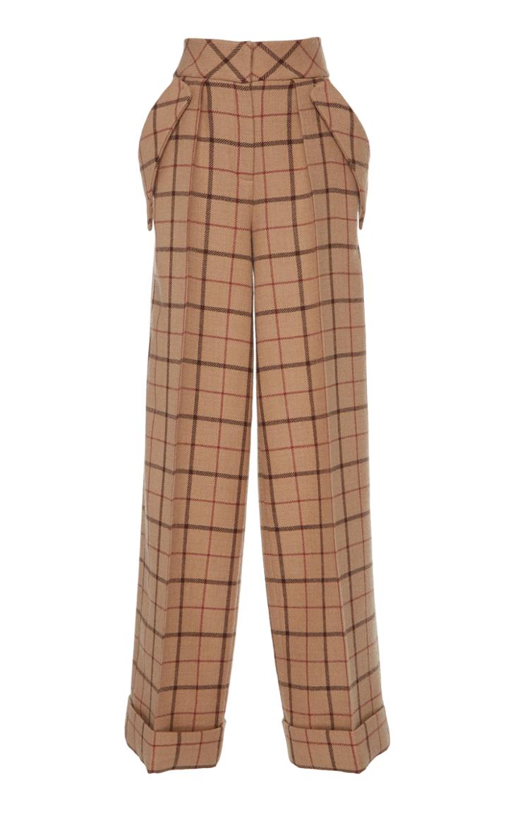 Dice Kayek Check Wide Leg Pant