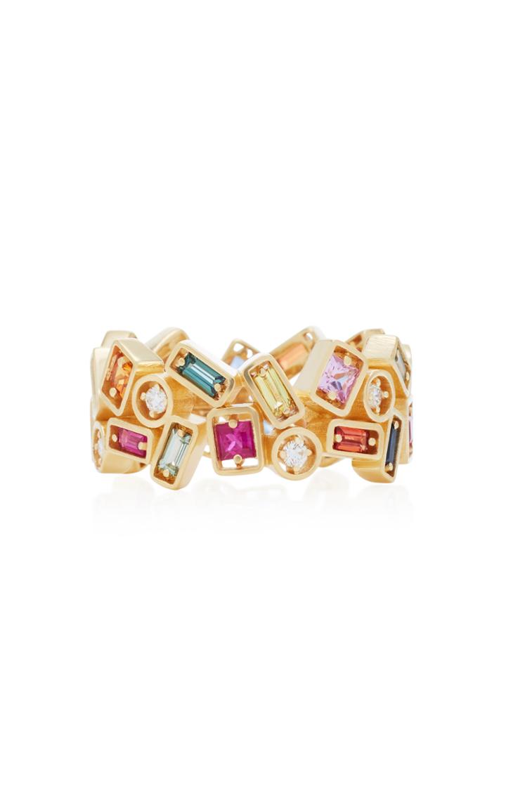 Suzanne Kalan Inlay Collection Rainbow Sapphire Ring