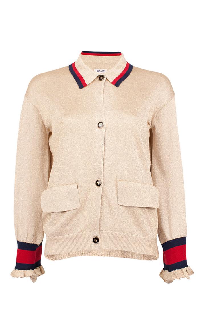Baum Und Pferdgarten Christie Gold Lurex Cardigan
