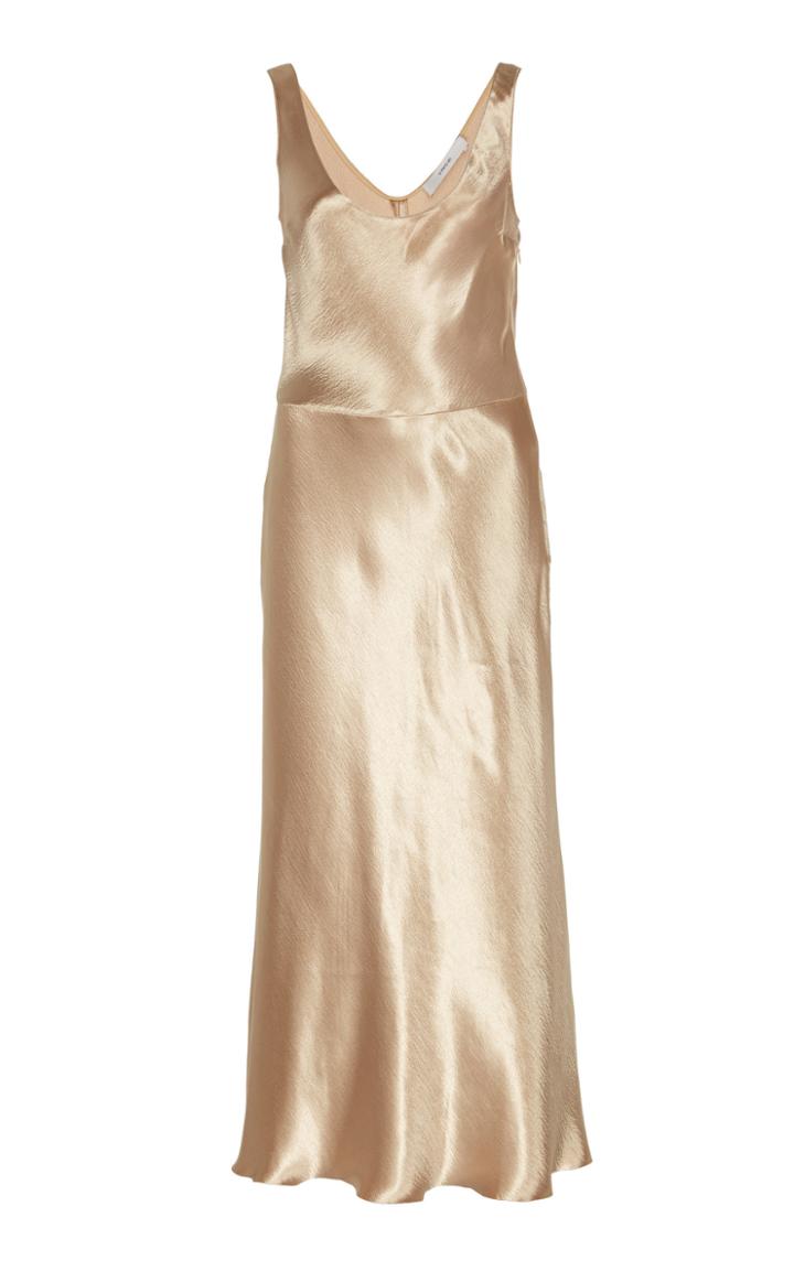 Vince Satin-effect Tank Dress