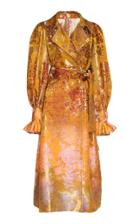 Peter Pilotto Metallic Ombre Jacquard Wrap Coat
