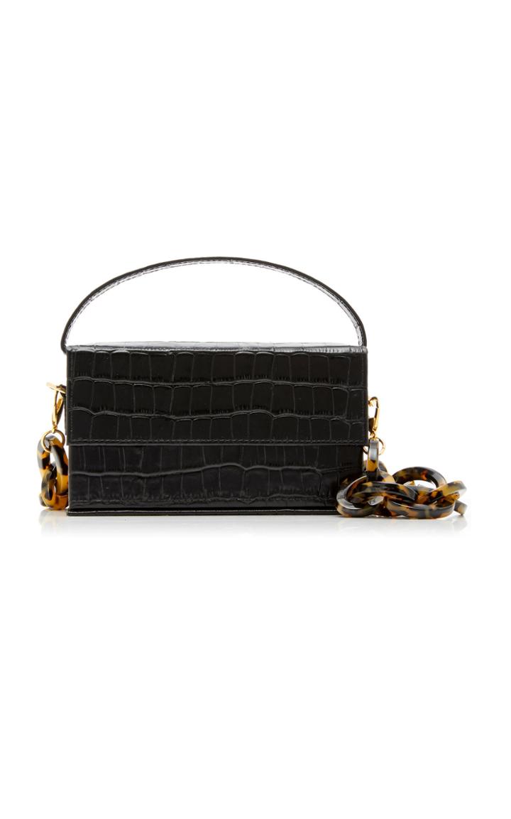 L'afshar Ida Small Embossed Leather Bag