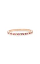Ef Collection 14k Rose Gold Diamond And Sapphire Eternity Ring