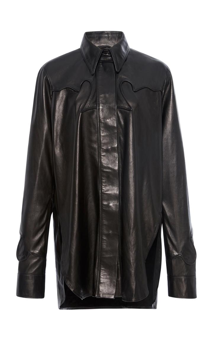 Ellery Summer Rain Leather Shirt