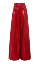 Rodarte High-rise Lam Wide-leg Pants