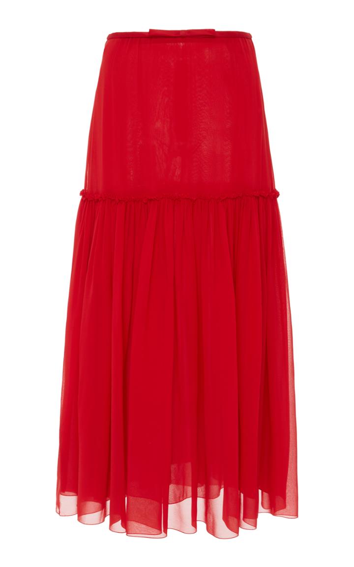 Giambattista Valli High Waist Midi Skirt