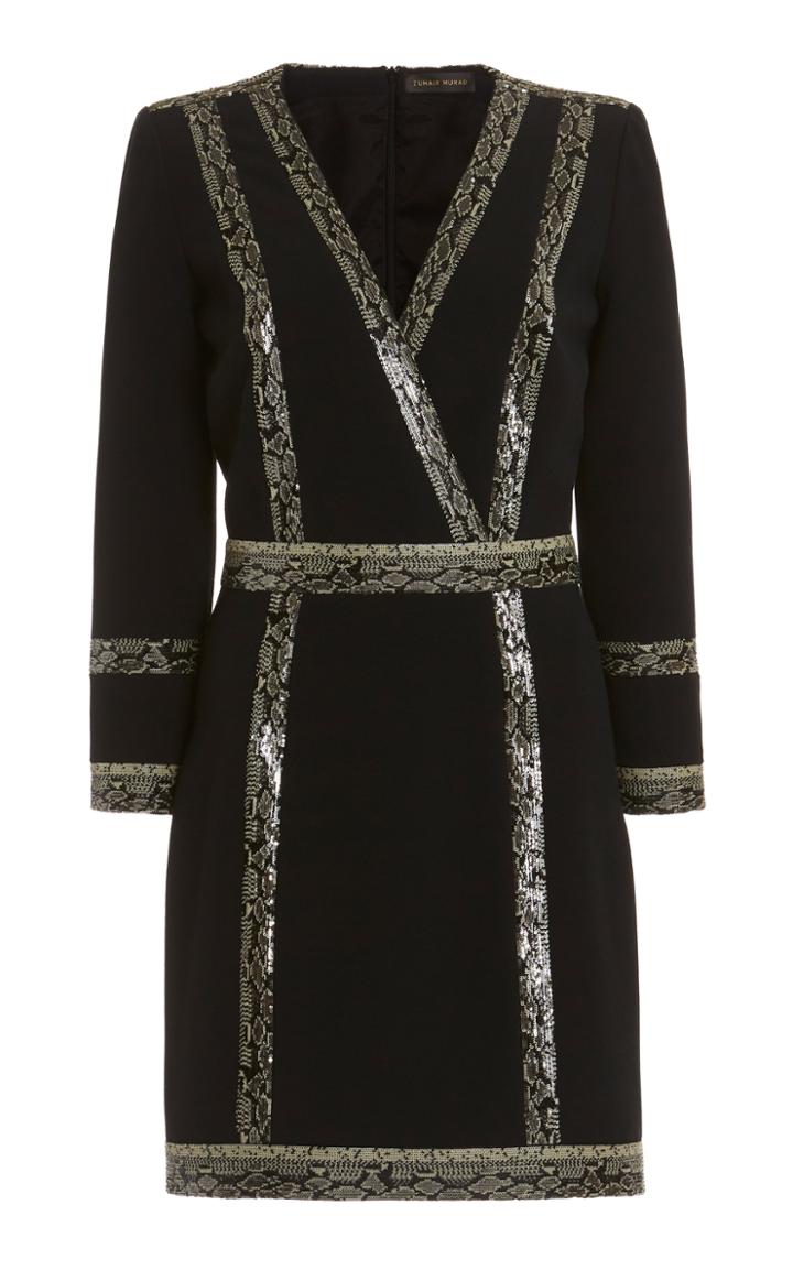 Moda Operandi Zuhair Murad Two-tone Cady Dress