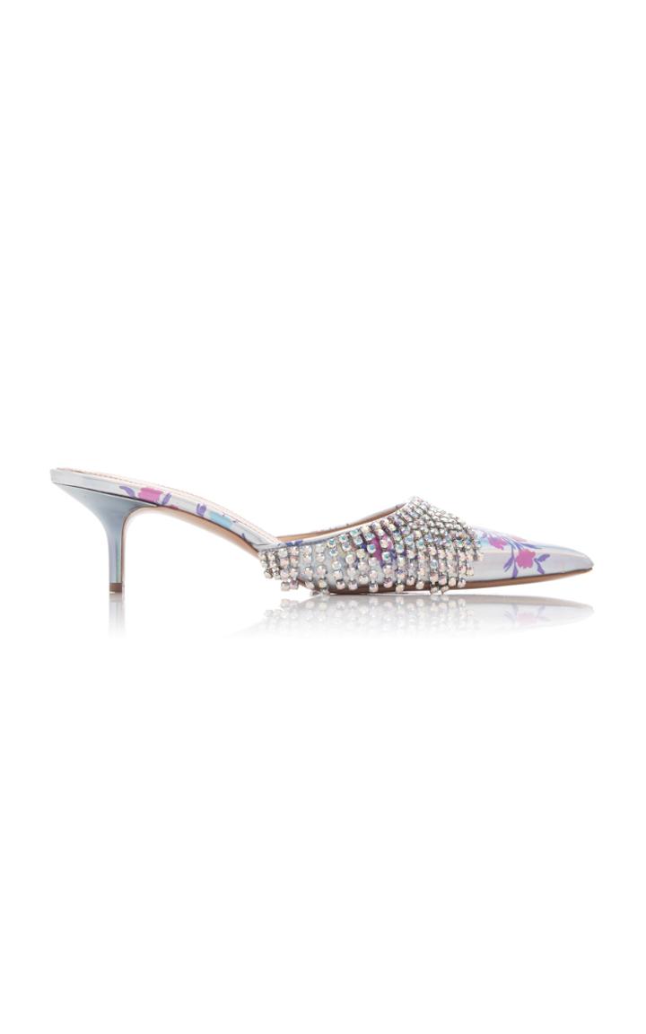 Area Floral Crystal Kitten Heels