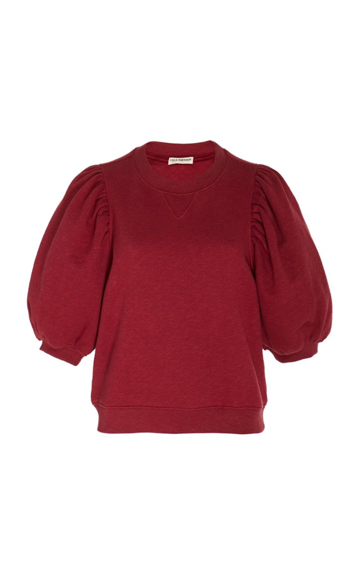Ulla Johnson Rami Balloon-sleeve Cotton Sweatshirt