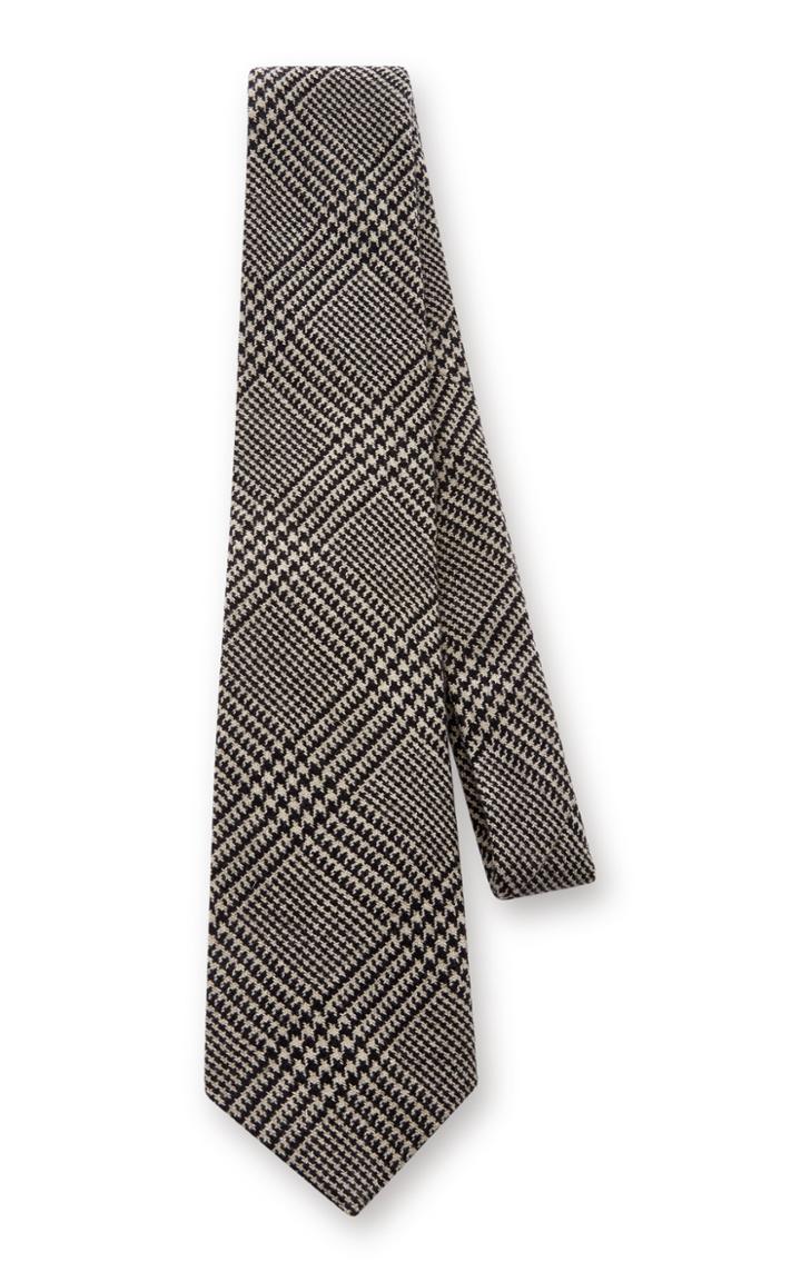 Ralph Lauren Wool Glenplaid Neck Tie