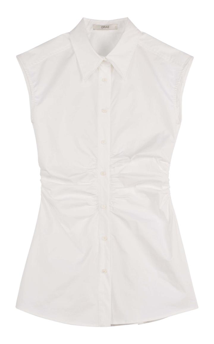 Moda Operandi Drae Sleveless Cotton Collared Shirt