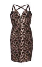 Christian Siriano Criss-cross Halter Dress