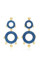 Joanna Laura Constantine Grommet Gold-plated Brass And Cubic Zirconia Statement Earrings