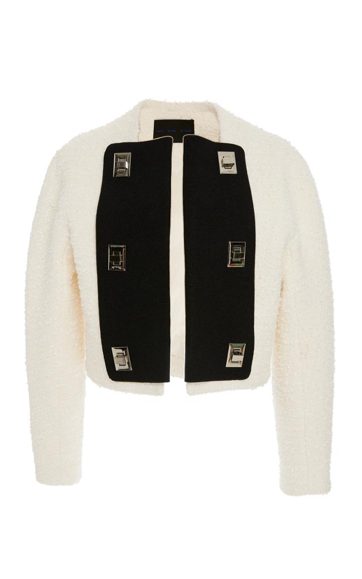 Proenza Schouler Short Turn Lock Tweed Jacket