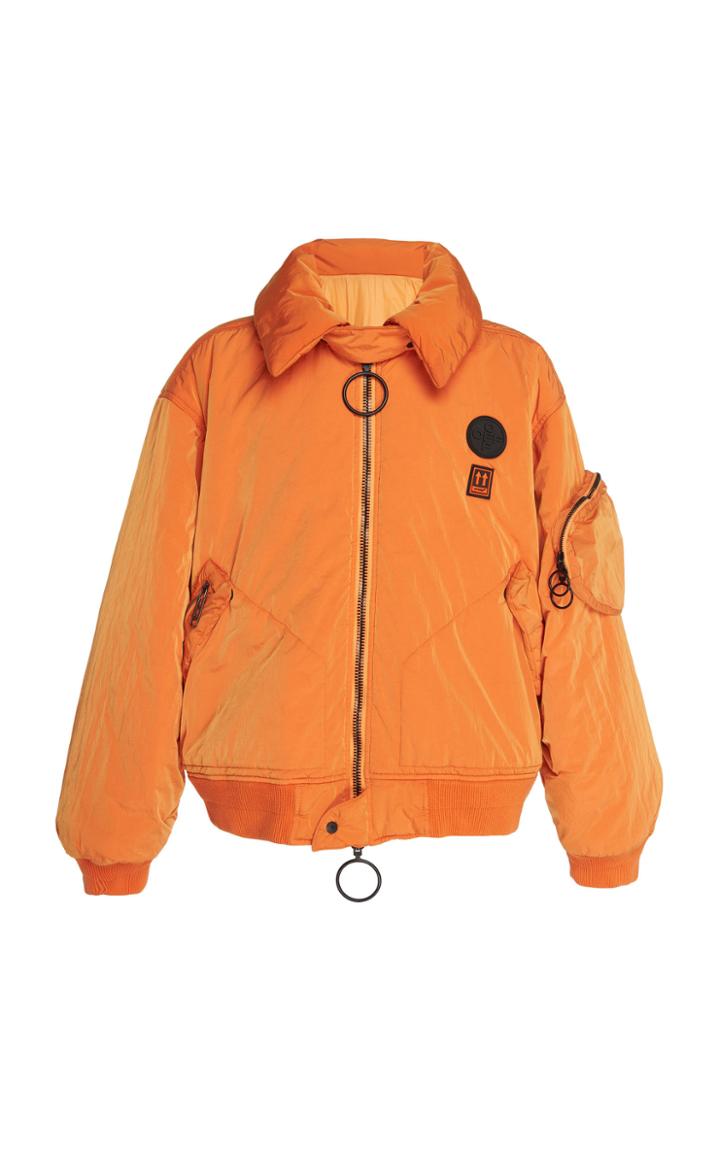 Off-white C/o Virgil Abloh Garment Dyed Bomber Jacket