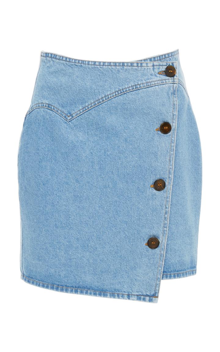 Nanushka Amita Denim Mini Skirt
