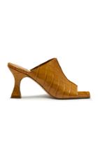 Miista Zohara Croc-effect Leather Mules