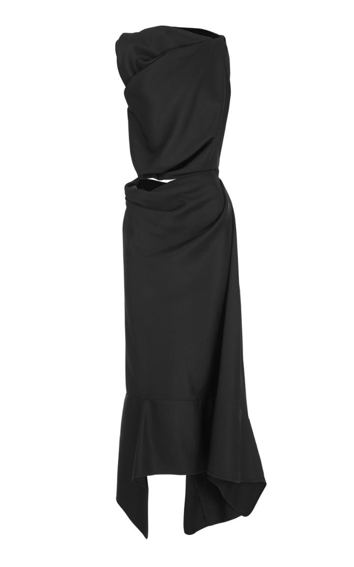 Maticevski Energy Spliced Draped Crepe Dress