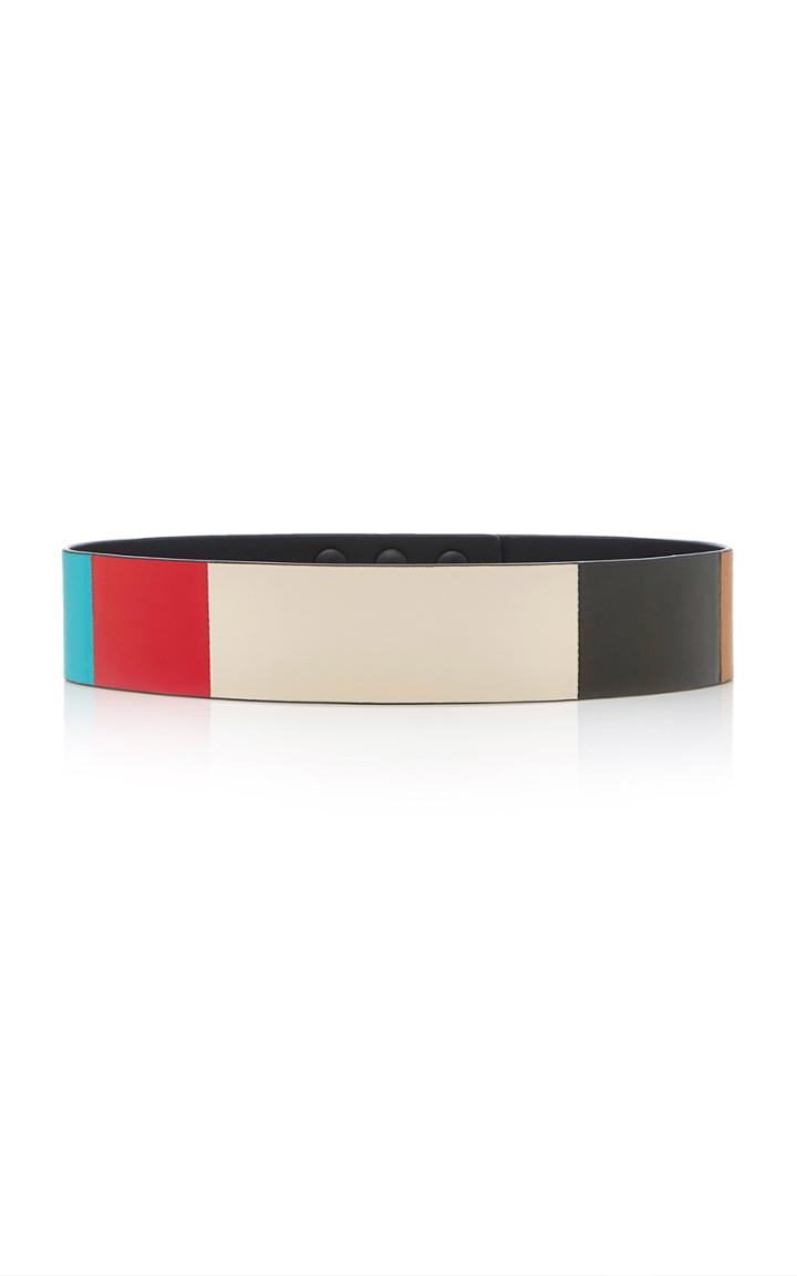 Paule Ka Multicolor Wide Leather Belt