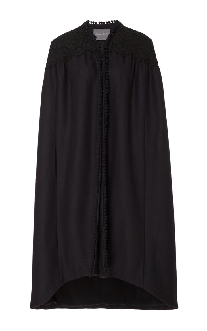 Monique Lhuillier Embroidered Cape