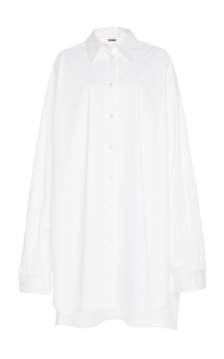 Adam Lippes Oversized Cotton Poplin Menswear Shirt