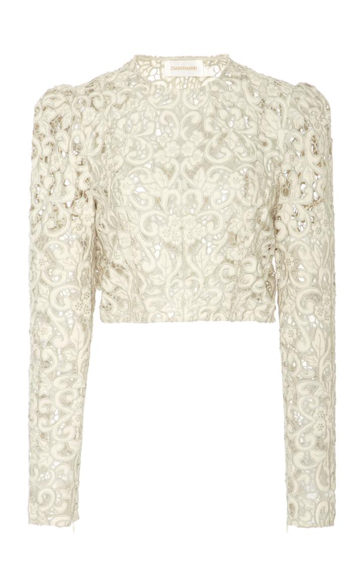 Zimmermann Linen-lace Top