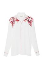 Emilio Pucci Embellished Button Up Top