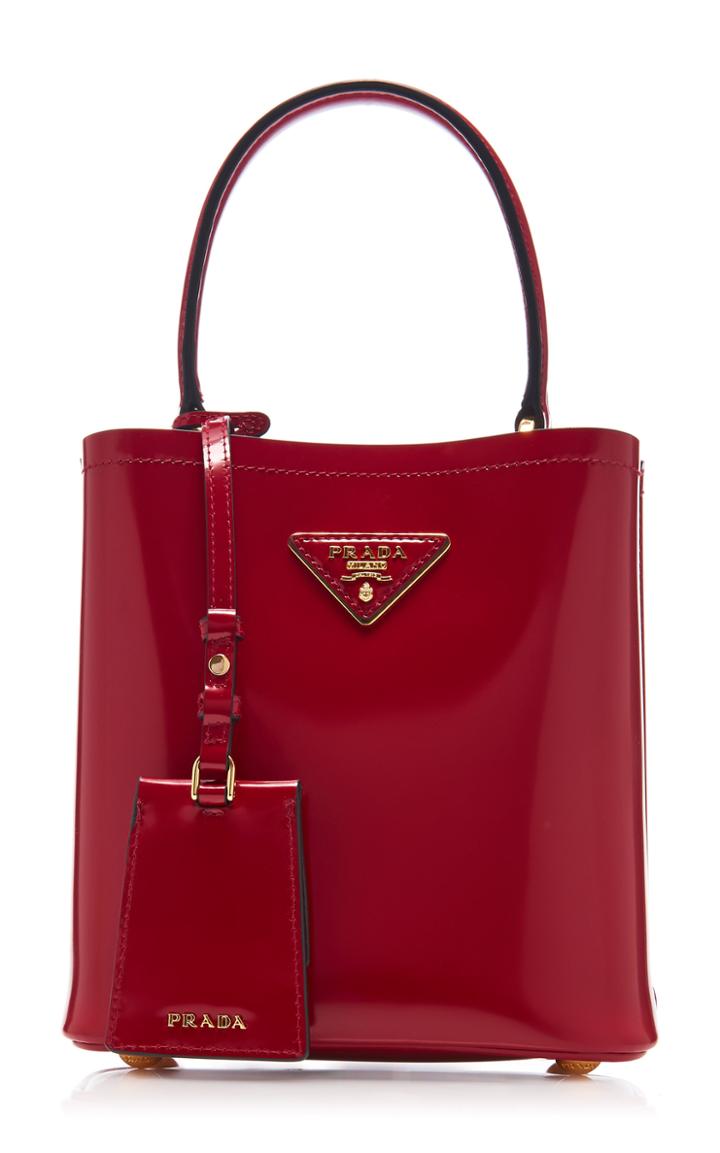 Moda Operandi Prada Spazzaolato Leather Mini Top Handle Bag