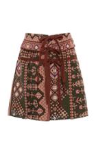 Moda Operandi Ulla Johnson Shaia Cotton Panel Mini Skirt Size: 2