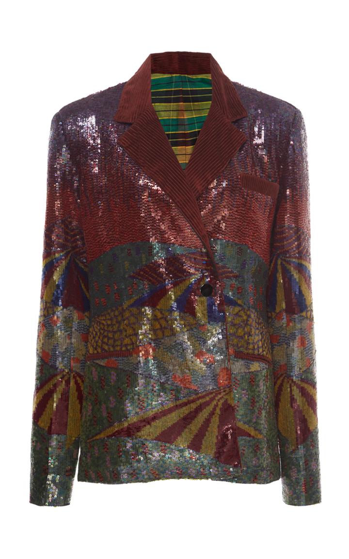 Rahul Mishra Gouden Sequin Blazer