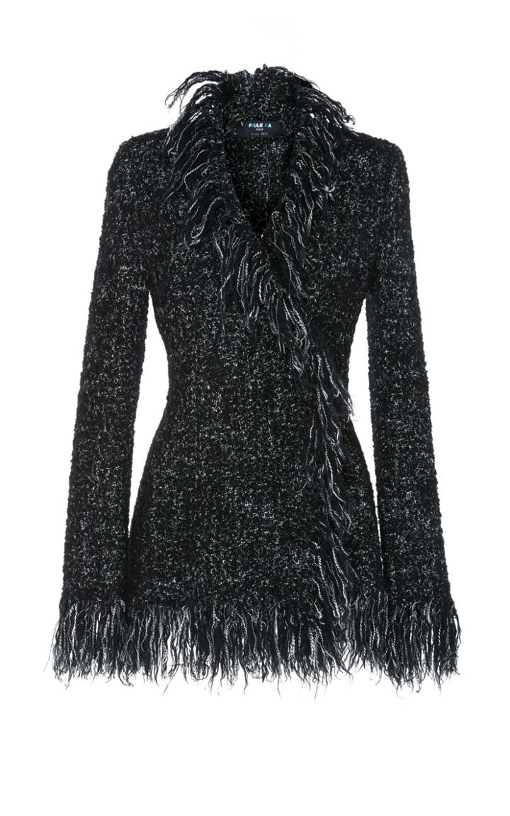 Paule Ka Tweed Fringe Jacket