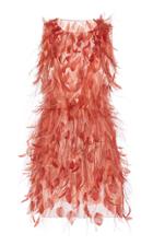 Alberta Ferretti Feather Cocktail Mini Dress