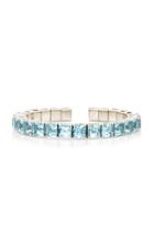 Martin Katz Square Aquamarine Spring-wire Bangle
