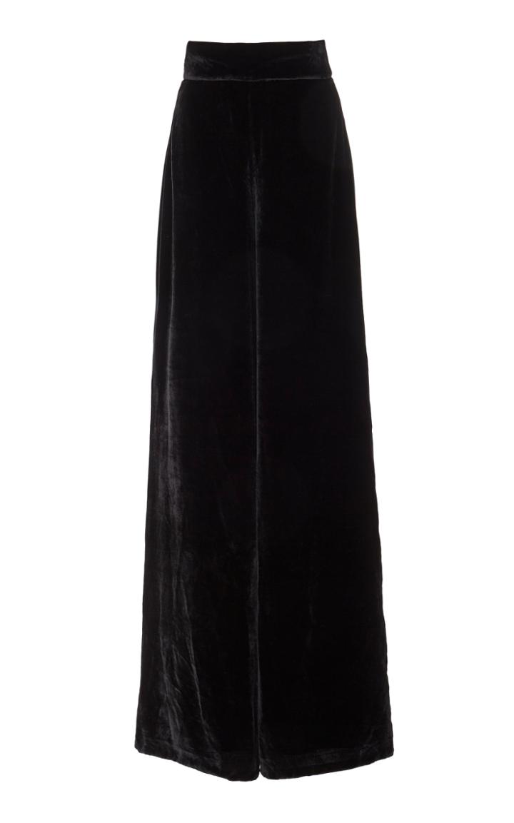 Andres Otalora Ofelia Silk Velvet Pants