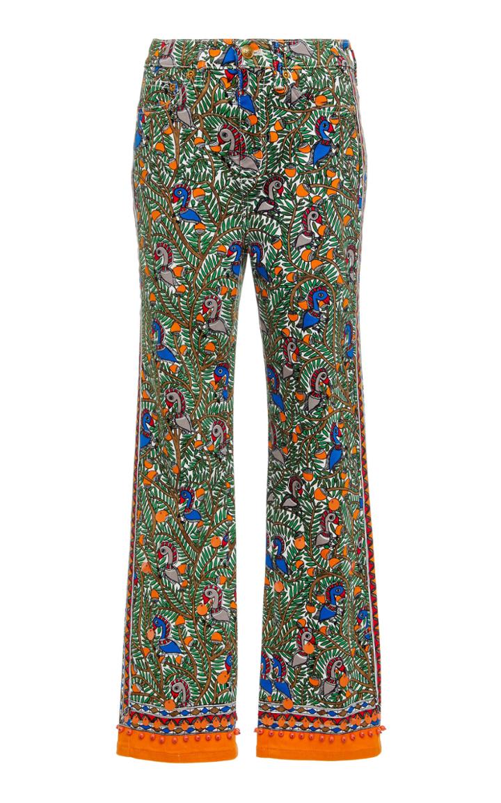 Tory Burch Bird Print Pants
