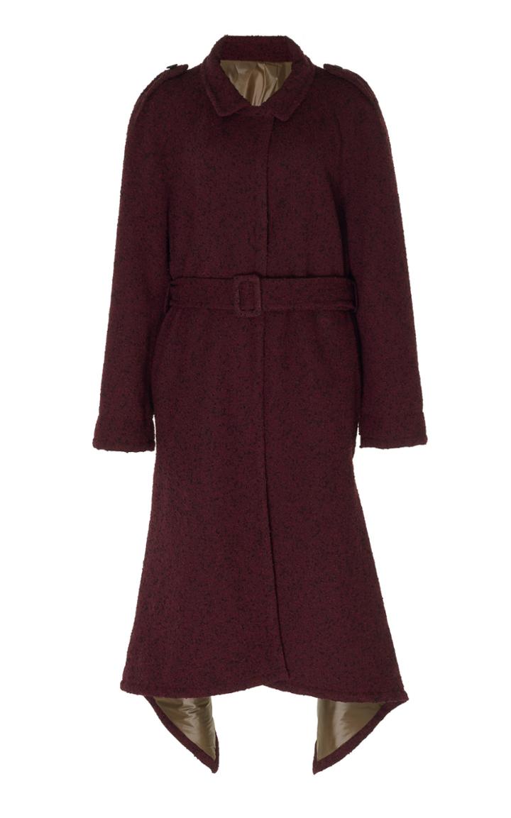 Roland Mouret Campari Belted Boucl Coat
