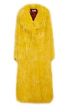 Sara Battaglia Oversized Long Fur Coat