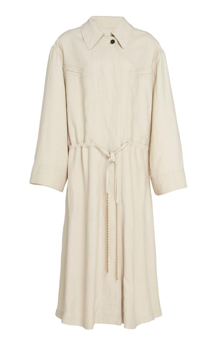 Tre By Natalie Ratabesi Roma Cotton-linen Blend Coat