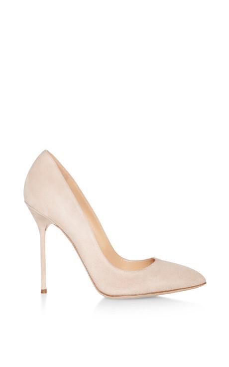 Sergio Rossi  Chichi Suede Pumps Nude