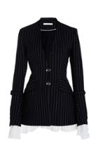 Jonathan Simkhai Pinstripe Tailoring Basque Jacket