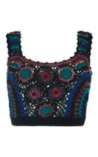 Adam Selman Nana Crochet Crop Top