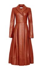 Marina Moscone Leather Coat Dress