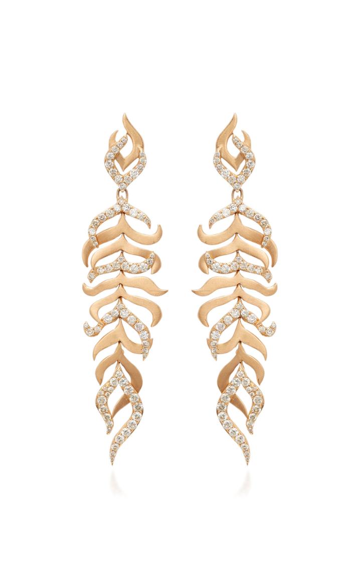 Sutra 18k Rose Gold Diamond Earrings