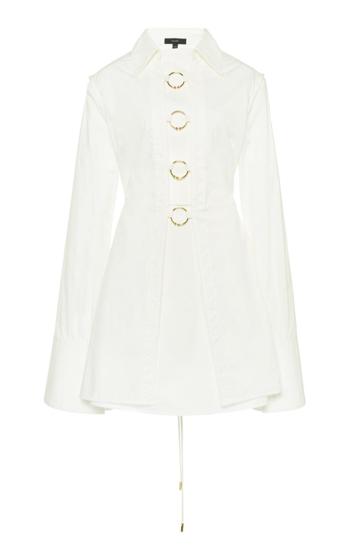 Moda Operandi Ellery Samos Ring-detailed Cotton Tunic Size: 36
