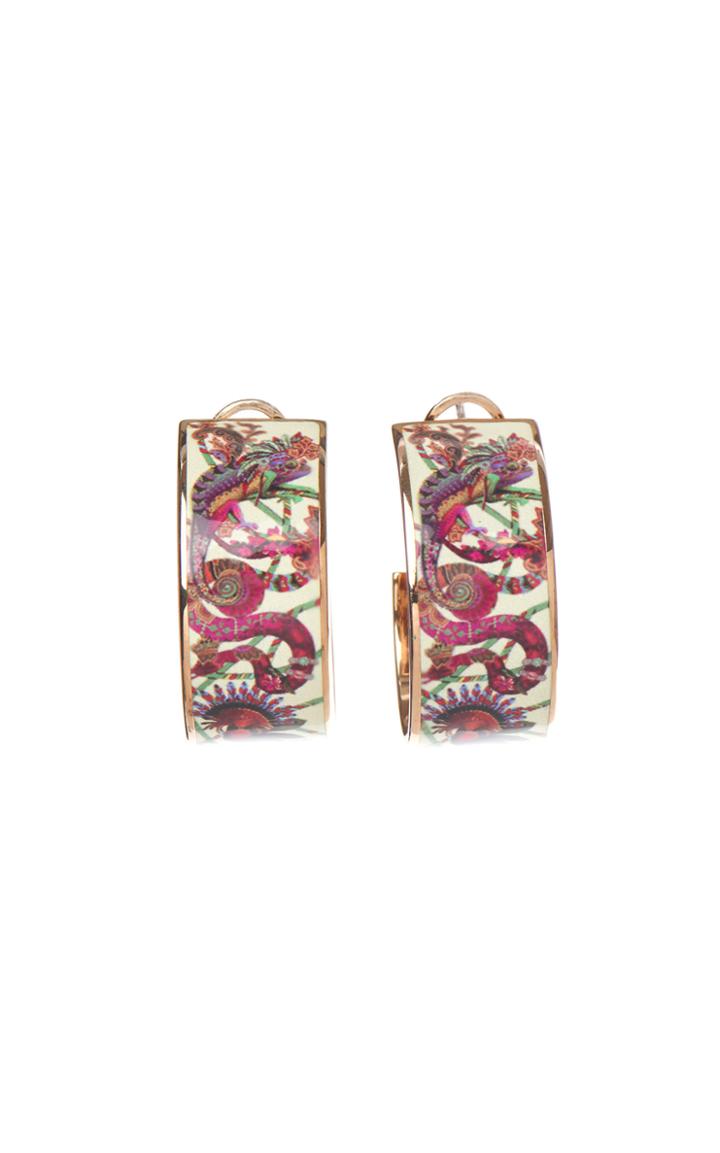 Etro Floral Hoop Earrings