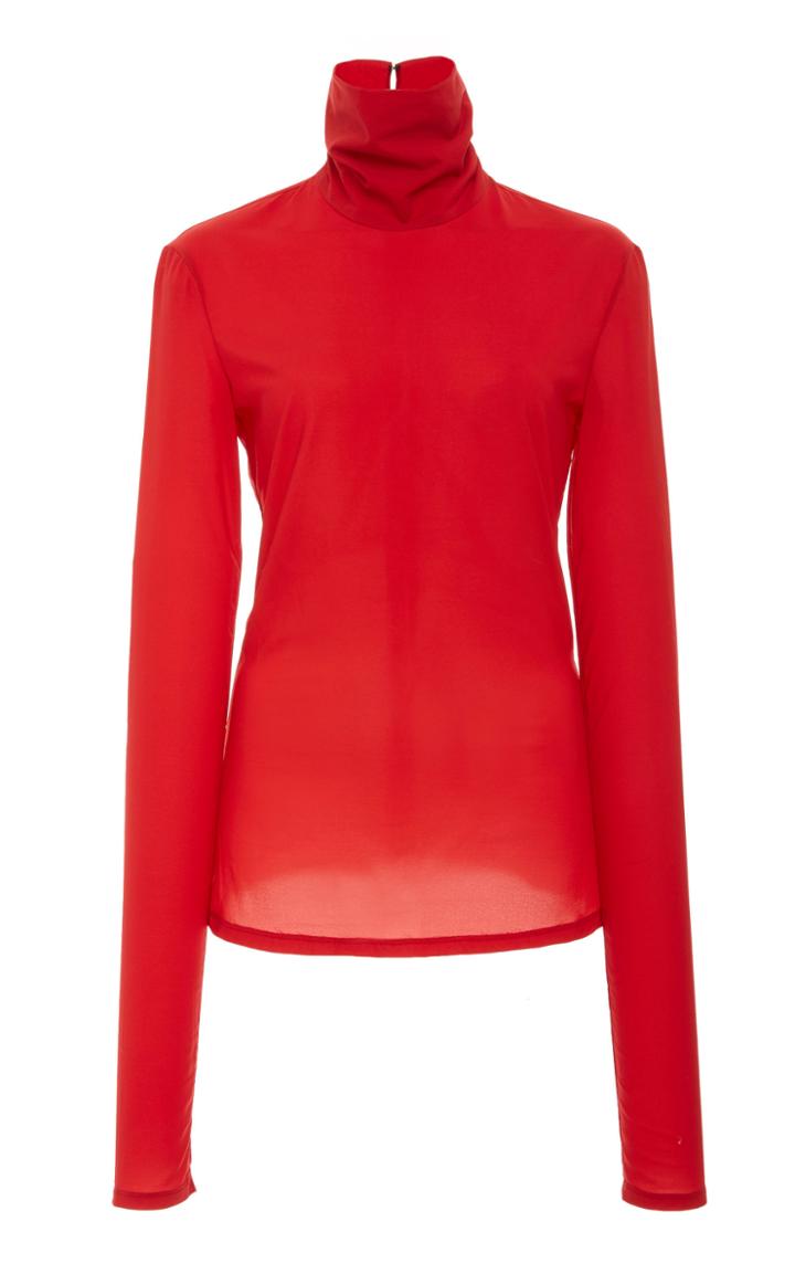 Sally Lapointe Lightweight Stretch Silk Ski Top